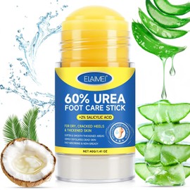 Urea foot Cream Stick 60% plus 2% Salicylic Acid，foot urea cream Deeply Moisturising and Fast Absorbing Gentle Exfoliation For Dry sink Exfoliating Dead Skin, Callus Remover ， Skin Softener