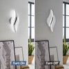 CANEOE Modern LED Wall Sconce 6000K Cold White Chrome Indoor