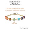 JSDDE 7 Chakra Crystals Bracelet 14K Gold Reiki Healing Crystal