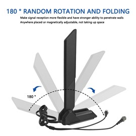 ZAHARA RP-SMA Dual-Band WiFi 6E Antenna for ASUS ROG Strix B550-F Gaming WiFi II/B550-PLUS/Prime B450M-A II/ROG Strix B650-A B650-PLUS B650E-F B550-A B760-I Z690-I Z790-Plus Z790-A Z790-E Gaming WiFi
