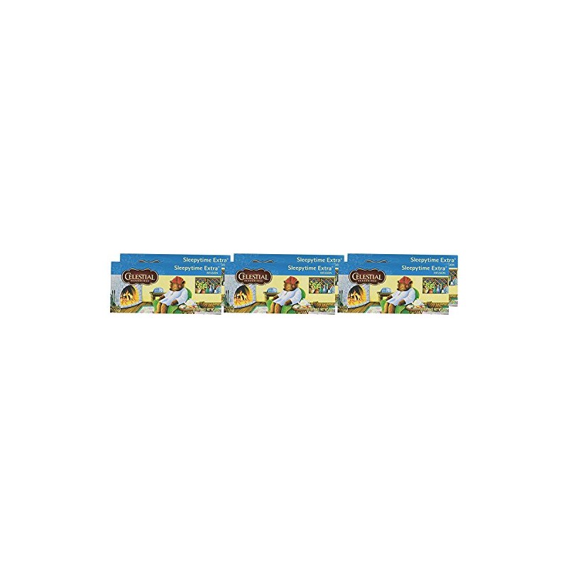 Celestial Seasonings Sleepytime Extra Wellenss 20 Teabags (Pack of 6,
