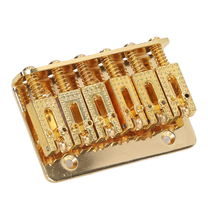Electric Guitar Bridge 6 Strings 65mm Glossy Metal Guitar Hardtail