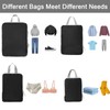 BIKHYY 4 Sets Black Compression Packing Cubes Travel Ultralight Luggage