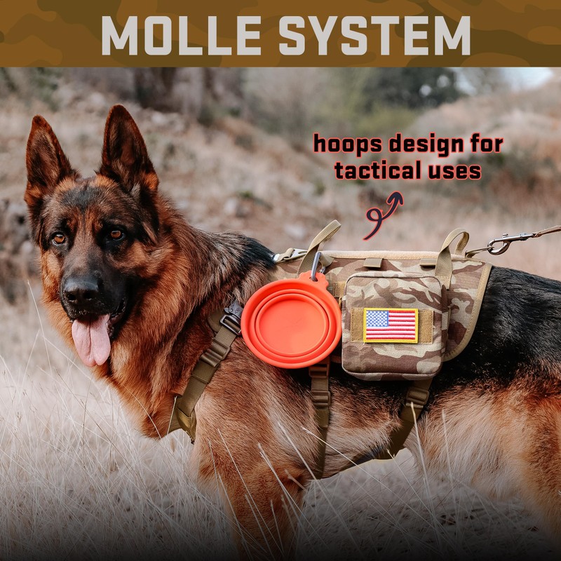Forestpaw Dog Harness Medium Sized,Tactical Dog Harness with Handle,No Pull