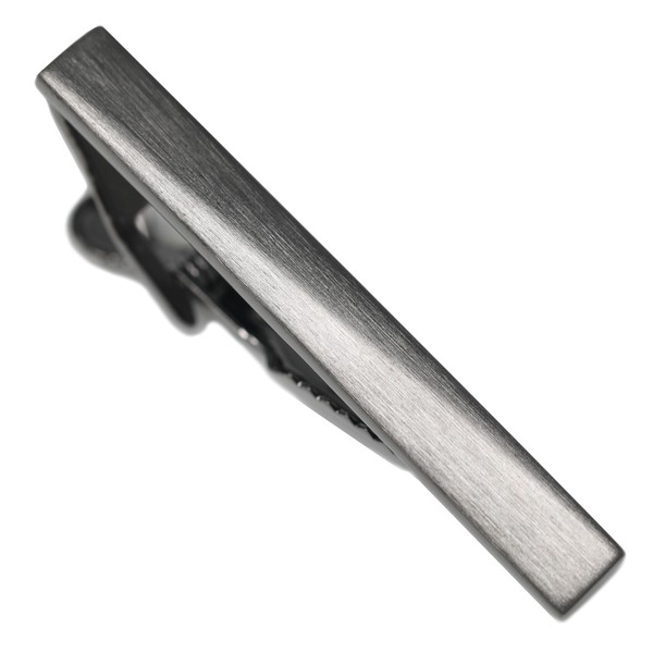 Classic Gunmetal Tone Tie Clip With Gift Box 2 Inch