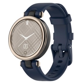 Nacorulu Compatible With Garmin Lily Bands, 14.2mm Width Soft Silicone for Garmin Lily Smartwatch. (Navy Blue)