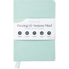 Mental Health Journal - Vegan Leather Guided Anxiety Journal for Emotional Well-Being - CBT Framework Guided Self Care Journal - Mental Health Gifts 12-Week Daily Journal With Prompts & Exercises