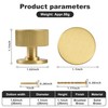 SALISENG Brushed Gold Kitchen Cabinet Knob - Solid Brass Dresser