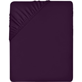 Utopia Bedding Utopia Bedding Fitted Sheet Small Double / 4ft, Purple - Deep Pocket 12 inch (30 cm) - Easy Care - Soft Brushed Microfibre Fabric - Shrinkage and Fade Resistant - Bottom Sheet