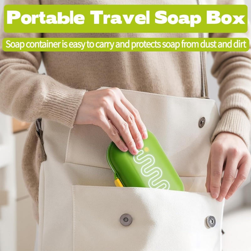 Soap Box Travel Soap Box Soap Dish with Drain Tray