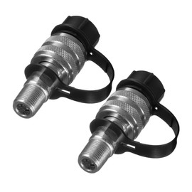 FELTECHELECTR 2pcs Pressure Hydraulic Quick Connector Hydraulic Adapter Fitting Jack Quick Connect Hydraulic Fitting Hydraulic Quick Couplers Hydraulic Pump Coupler Hydraulic Parts Carbon Steel