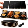 ASBRAVO Electric Warming Tray, 10-Sec Fast Heat,8 Temps & 24