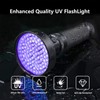 UV Flashlight Black Light, 100 LED Black Flash Light for