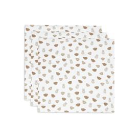 Jollein Miffy and Friends Muslin Cloth Baby - Pack of 3 - 70 x 70 cm - 100% Cotton - Burp Cloths Baby - Oeko-Tex Certified