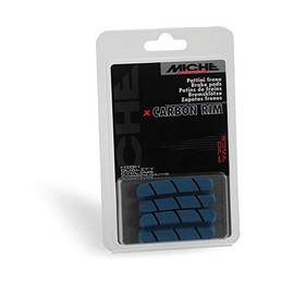MICHE Carbon Rim Road Bike Brake Pad Inserts, Compatible with Shimano, Blue (Dry Conditions)