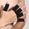 A set of 10 finger joint protectors that protect your fingers during daily life and exercise. banding gray 2ea