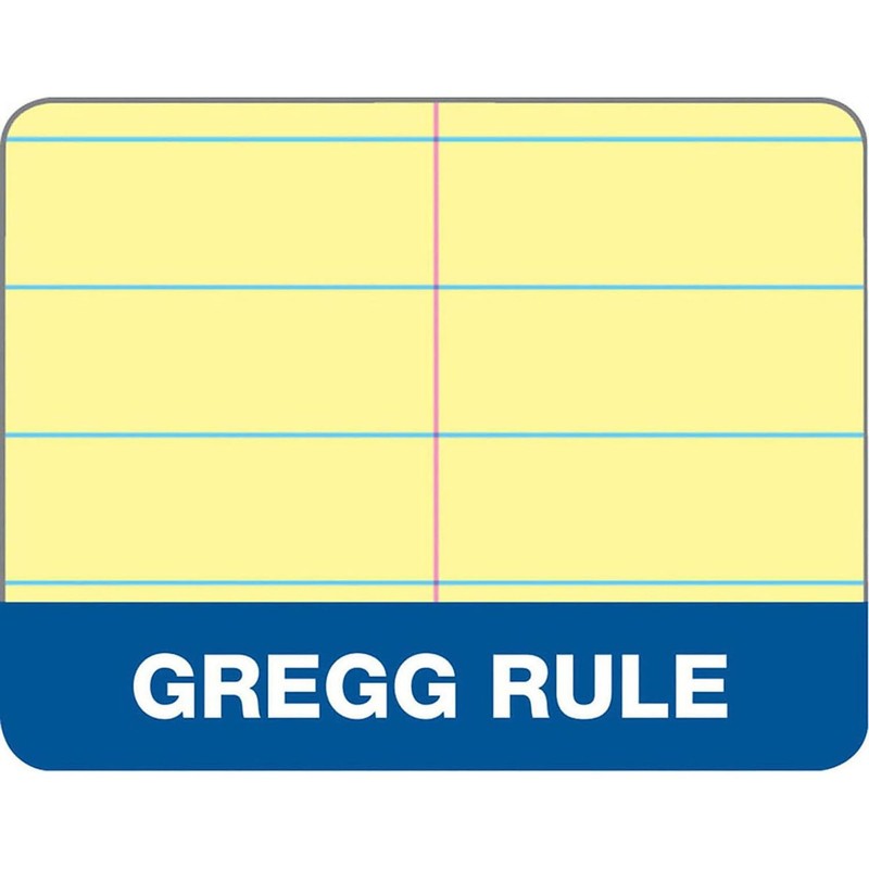 TOPS Docket Steno Book, 6-inch x 9-inch, Gregg Ruled, Canary,