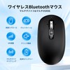 INFINMIND ワイヤレスBluetoothマウス 4方向スクロール 4段階DPI マルチデバイス クリック切替 マルチOS 静音 電池付き 両利き