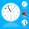 Educational Wall Clock - Silent Movement Time Teaching Clock for