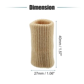 10 Pcs Breathable Finger Sleeves, Thumb Splint Brace Support Protector Breathable Elastic Finger Tape for Sports Basketball Baseball Joint Protection