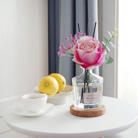 kiyigift Reed Diffuser Set Home Fragrance Diffuser with 6 Sticks Fragrance Diffuser Decoration for Bedroom, Living Room, Bathroom, Office, 8.4 fl oz, Glass Bottle (Gardenia White Tea)