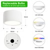 KYOTECH LED Surface-Mounted Spotlight, 4000 K Ceiling Spotlights, Matt White,