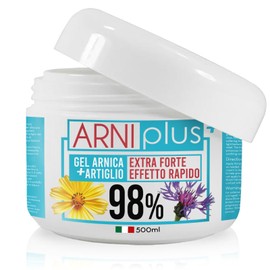 ARNIplus + Gel 500 ml, 98% Strong Arnica Ointment Highly Concentrated for Muscle Soreness, Muscle Relaxation Ointment Tendonitis, Cooling Sports Ointment Muscle, Non-Greasy