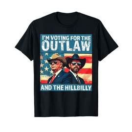 Vintage I'm Voting For The Outlaw And The Hillbilly 2024 T-Shirt