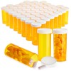Juvale 50 Pack Empty Pill Bottles with Caps for Prescription