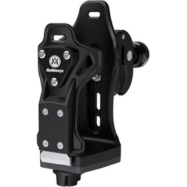 Extra Large Motorcycle Cup Holder Anti Theft, Mathtoxyz Bike Water Bottle Holder 1.95 – 3.6 inch Universal Size Handlebar Drink Holder Cage for Moto Bicycle, Boat, Scooter, Stroller, Wheelchair