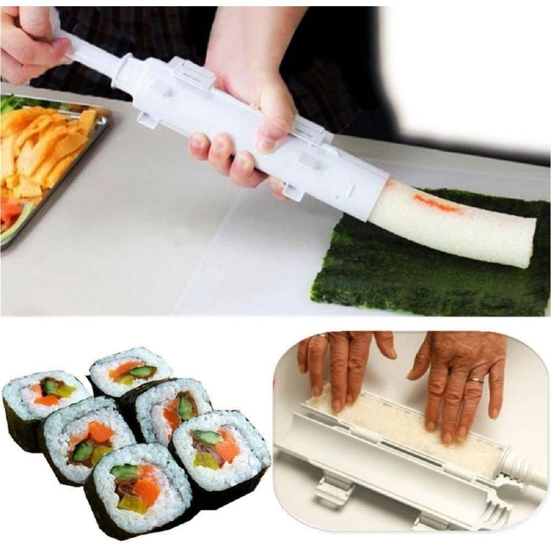 Pvieked 2 Pack Quick Sushi Roller Kit Home Sushi Rolls