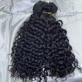 Cambodian Raw Hair Bundle Cuticle Aligned Raw Hair Bundles Vendorscolor: 1pc Italy Curly, Stretched Length: 30 inches
