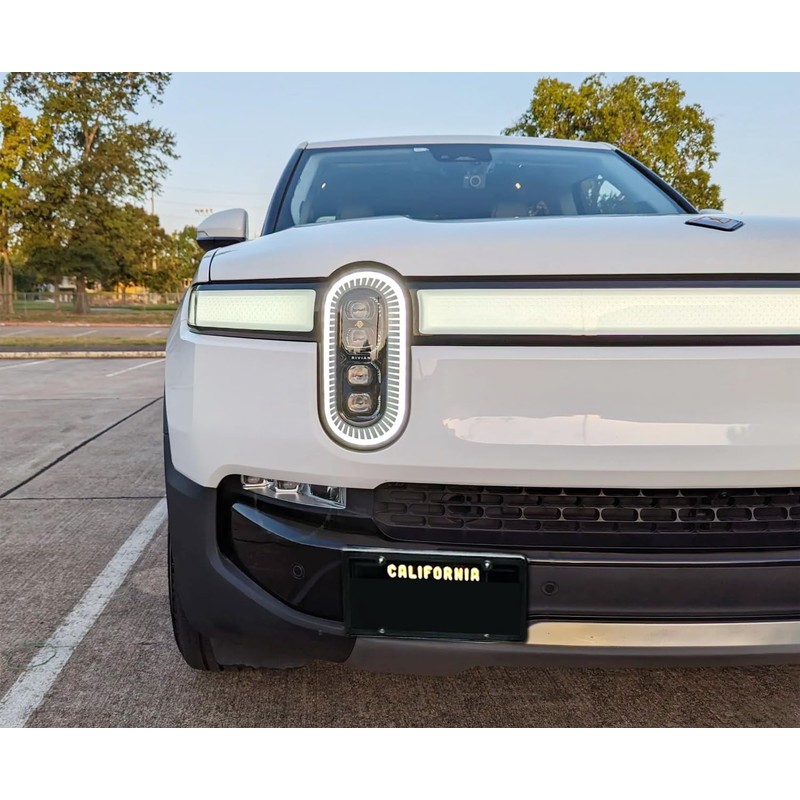 iJDMTOY Front Tow Hook Mount License Plate Relocation Bracket, Compatible