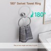 USHOWER 2 Pack Brushed Nickel Towel Ring, Hand Towel Holder