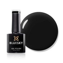 Bluesky Gel Nail Polish, Blackpool 80518, Classic Black, UV/LED Soak-Off Gel Polish, 10ml