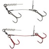 Savage Gear Carbon 49 Corkscrew Stinger 2 Stinger Hook Systems,
