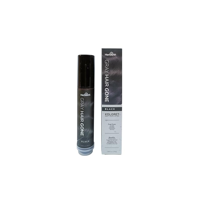 Herbishh Hair Root Color Touch Up Pen 20g (Black, 20g)