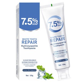 7.5% Hydroxyapatite Toothpaste for Enamel Protection & Tooth Strengthening,Deep Cleaning, Gentle Mint, Fresh Breath, Daily Oral Care (1 Pack)