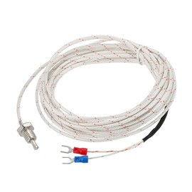 MECCANIXITY K Type Thermocouple Temperature Sensor M10 Screw Temperature Probes 16ft Insulated Wire 0 to 800°C(32 to 1472°F)