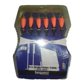 Bespeco Cable Rca De 3 Metros Para Audio Y Video Bespeco Profesional