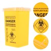FOMIYES Multi-Purpose Sharps Container 0.26 Gallon Capacity, Yellow Pp Plastic