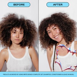 Brite Bonds Repair Conditioner with Peptides - Reverse All Types of Hair Damage & Enhance Shine with Nourishing Oils - Vegan Cruelty-Free Salon Grade Bonds Conditioner to Revitalize Hair (6.76 Fl Oz)