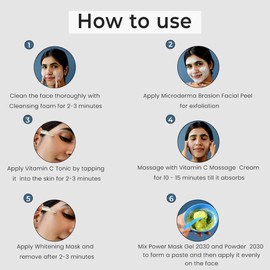 O3+ Bridal Facial Kit Vitamin C (136gm) Glowing Skincare - Valentine's Day Edition For All Skin Type Gift