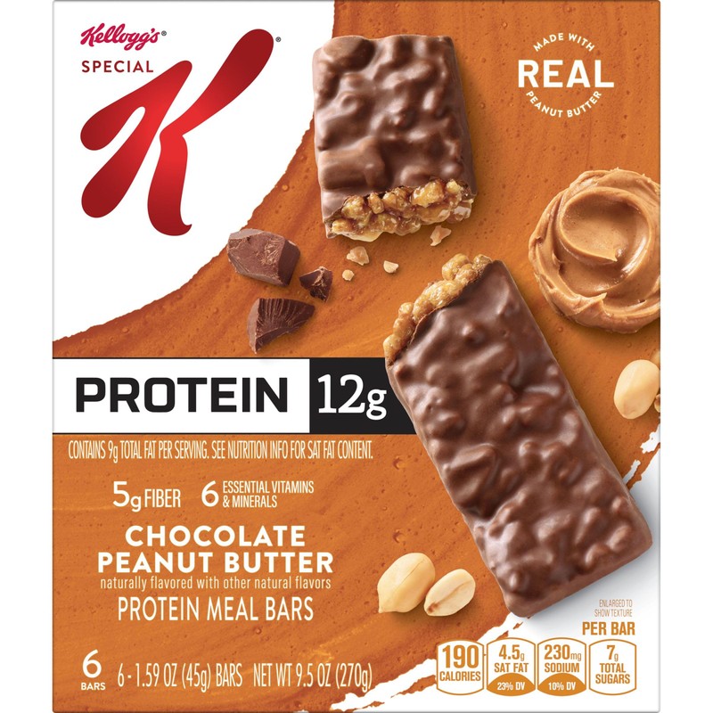 Kellogg's Special K Protein Meal Bars, 12g Protein, Meal Replacement,