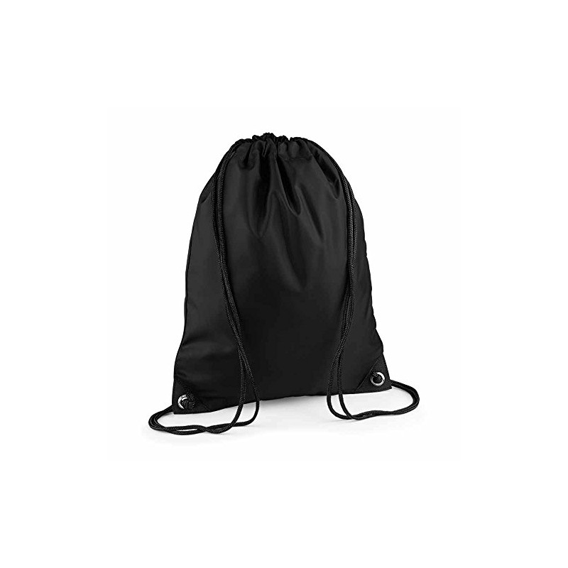 BagBase BG010BLAC Premium Gymsac Backpack - Black, Medium
