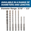 Bosch HCK001 7 pc. SDS-Plus® Bulldog™ Rotary Hammer Bit Set