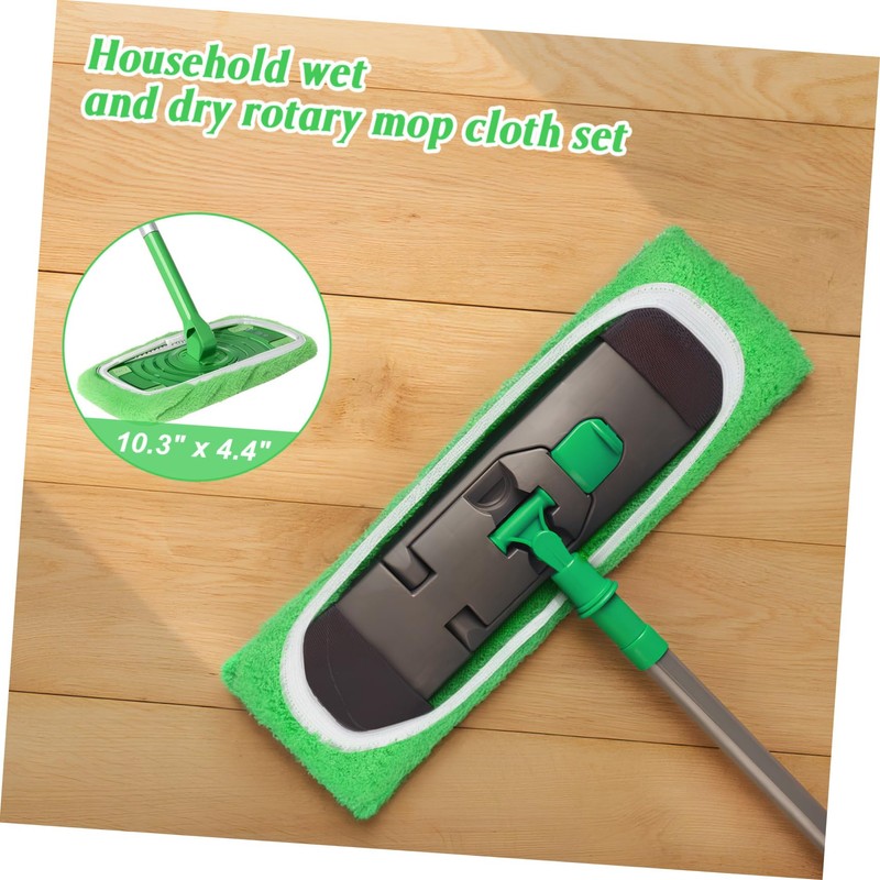 STOBAZA Washable Mop Pads Replacement 6pcs Flat Mop Pads Secure