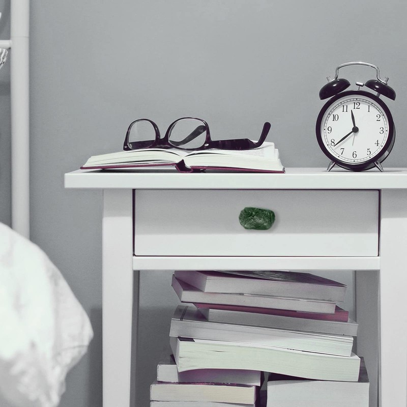 KYEYGWO Pack of 2 Irregular Stone Furniture Knobs with Screw,