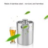 Mini Stainless Steel Beer Barrel with Spiral Cover Lid Practical