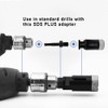 SHDIATOOL Adapter M14 Male Thread to SDS Plus Connection Converter